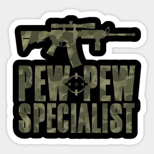 Pew Pew Specialist Airsoft/Paintball Sticker